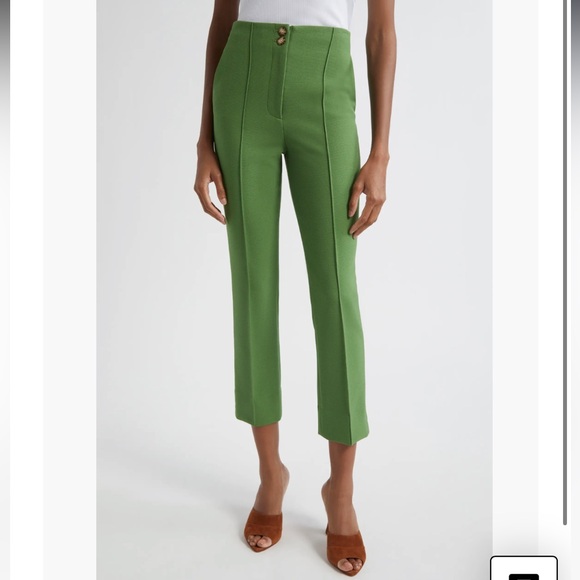Veronica Beard Pants - Veronica Beard Green Cropped Pants